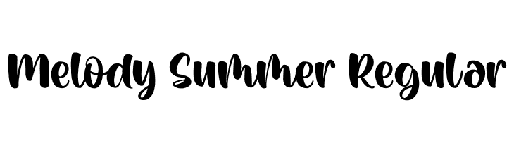 Melody Summer Regular  नि: शुल्क फ़ॉन्ट्स डाउनलोड