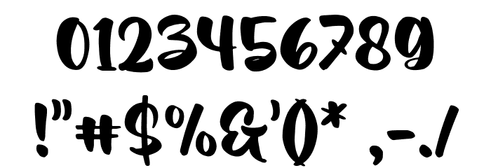 Melody Summer Regular Font OTHER CHARS