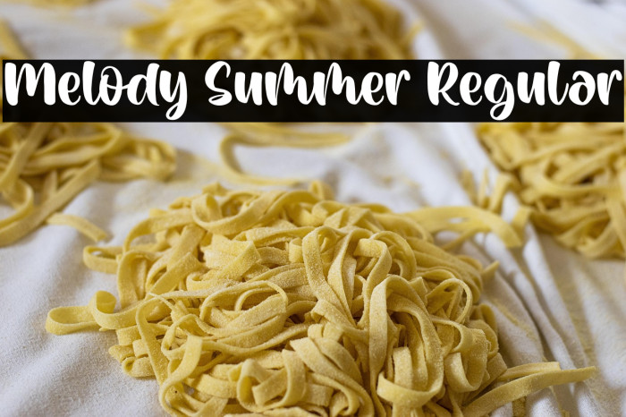 Melody Summer Regular Example 1