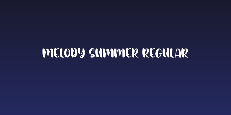 Melody Summer Regular Social Header
