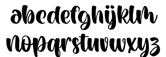 Melody Summer Regular Font LOWERCASE