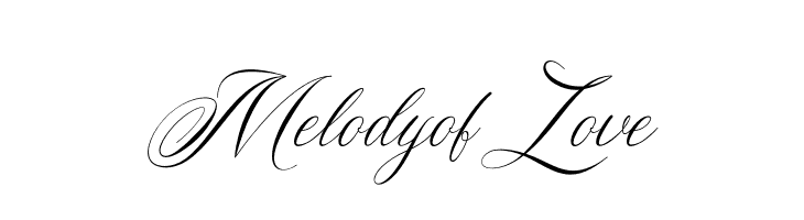 Melody of Love  baixar fontes gratis