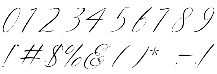 Melody of Love Font OTHER CHARS