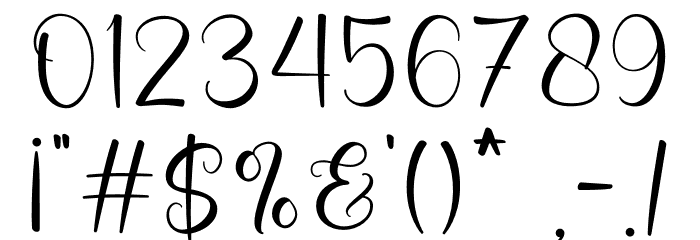 Melody Font OTHER CHARS