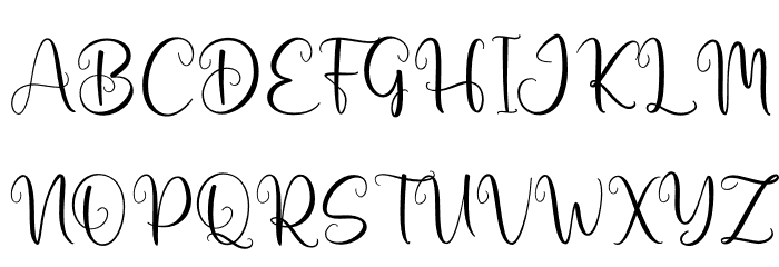 Melody Font UPPERCASE