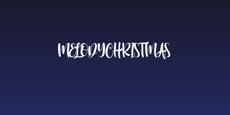 MelodyChristmas Social Header