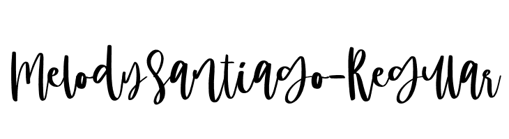 MelodySantiago-Regular  font caratteri gratis