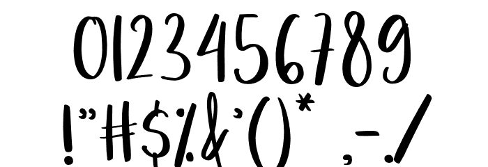 MelodySantiago-Regular Font OTHER CHARS