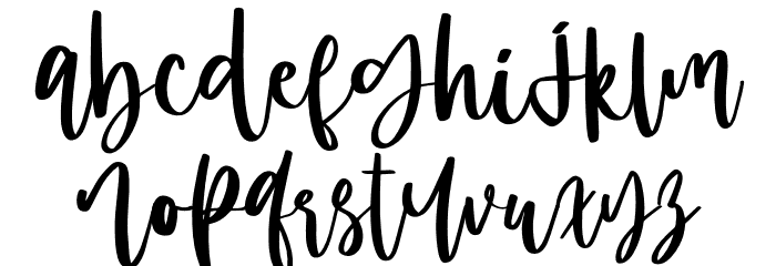 MelodySantiago-Regular Font LOWERCASE