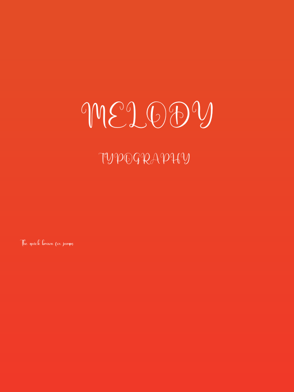 Melody Poster