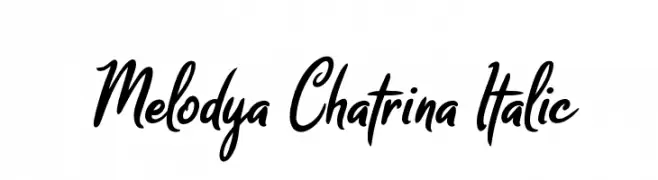 Melodya Chatrina Italic  Frei Schriftart Herunterladen