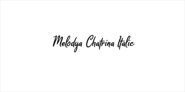 Melodya Chatrina Italic Logo