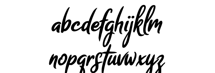 Melodya Chatrina Italic Font LOWERCASE