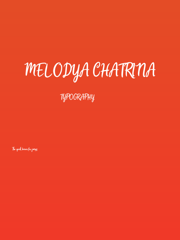 Melodya Chatrina Poster