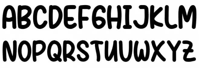 Melon Honey Schriftart Groß