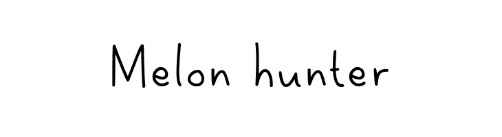 Melon hunter  font caratteri gratis