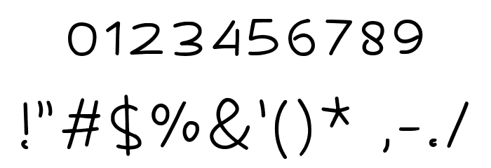 Melon hunter Font OTHER CHARS