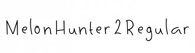 MelonHunter2Regular  免费字体下载
