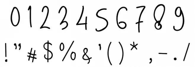 MelonHunter2Regular Font OTHER CHARS