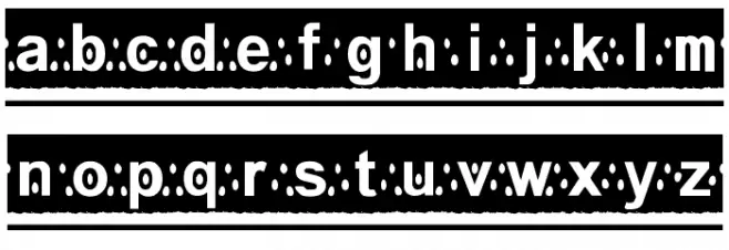 MelonSlices Schriftart Kleinbuchstaben