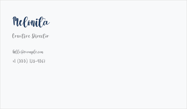 Melonita Business Card