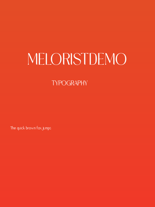 MeloristDEMO Poster
