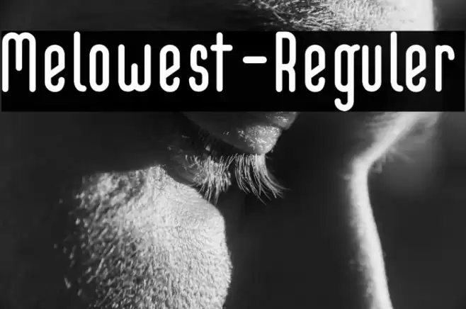 Melowest-Reguler Font examples