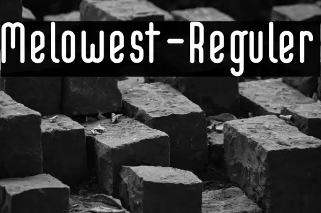 Melowest-Reguler Font examples