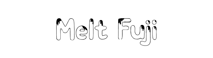 Melt Fuji  フリーフォントのダウンロード