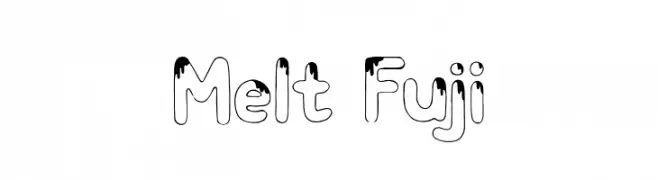 Melt Fuji  les polices de caractères gratuit tlcharger