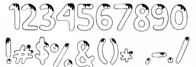 Melt Fuji Font OTHER CHARS