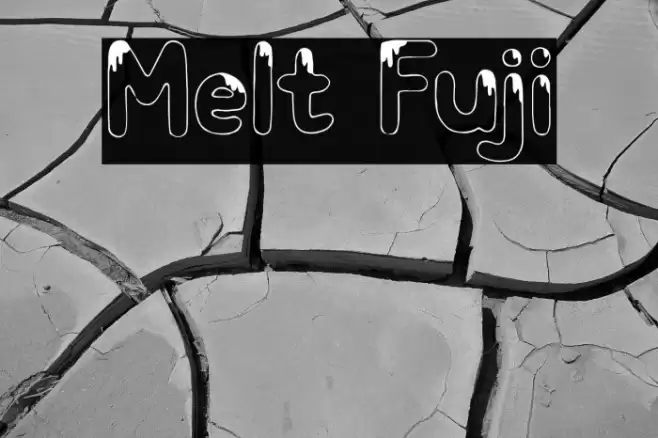 Melt Fuji Font examples