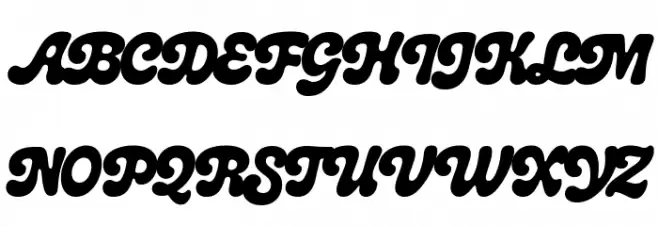 Melt Swashes 字体 大写