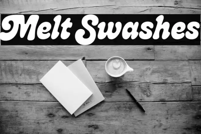Melt Swashes 字体 examples