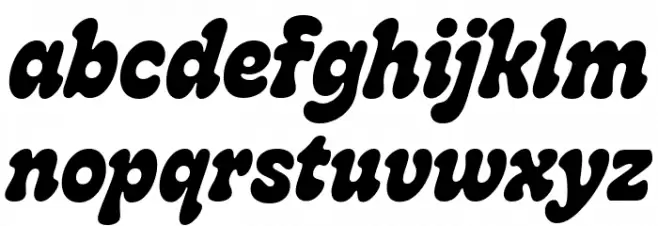 Melt Swashes 字体 小写