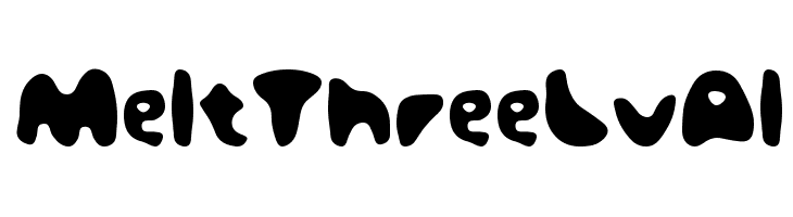 MeltThreeLvAl  Frei Schriftart Herunterladen