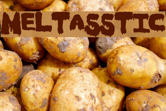 Meltasstic Font examples