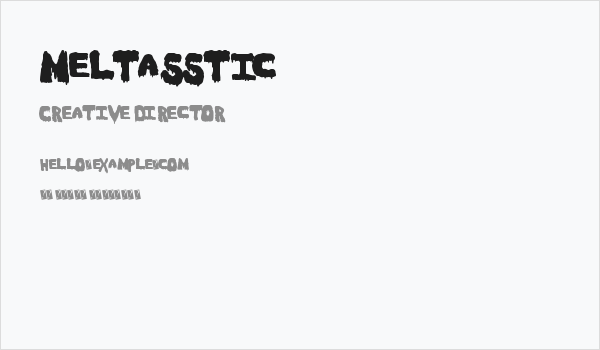 Meltasstic Business Card