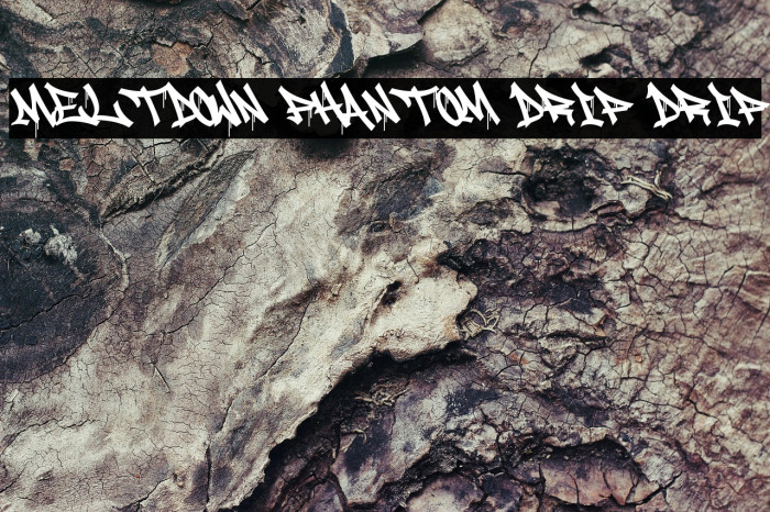 Meltdown Phantom Drip Drip Font examples