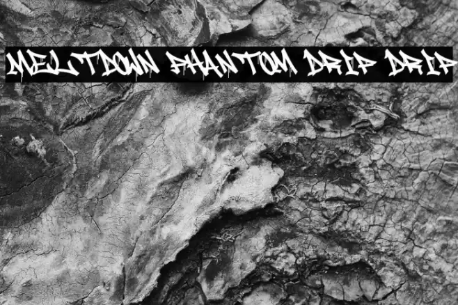 Meltdown Phantom Drip Drip Font examples