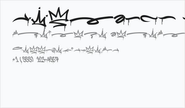 Meltdown Phantom Swash Drip Drip Business Card