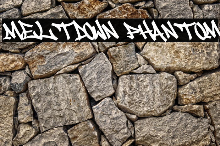 Meltdown Phantom Font examples
