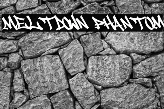 Meltdown Phantom Шрифта examples