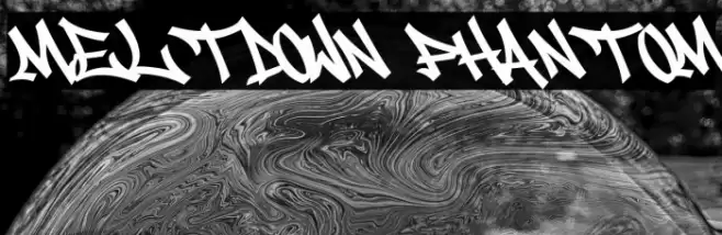 Meltdown Phantom Шрифта examples