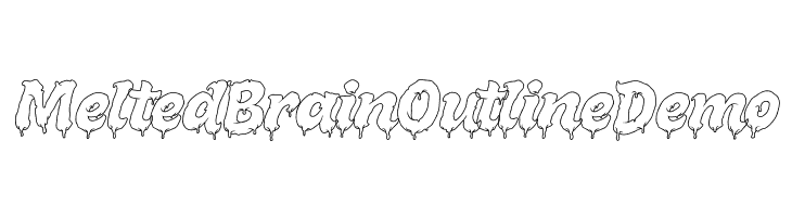 Melted Brain Outline Demo  Descarca Fonturi Gratis