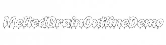 Melted Brain Outline Demo  تنزيل الخطوط