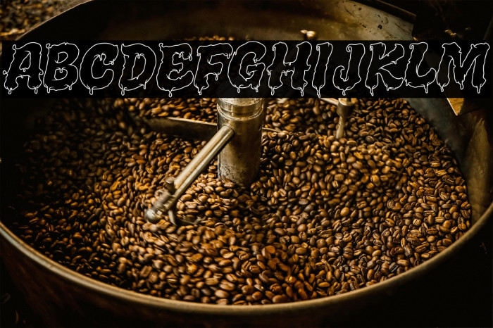 Melted Brain Outline Demo Font examples