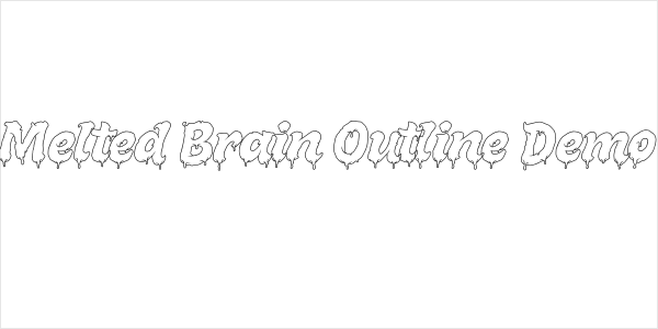 Melted Brain Outline Demo Logo