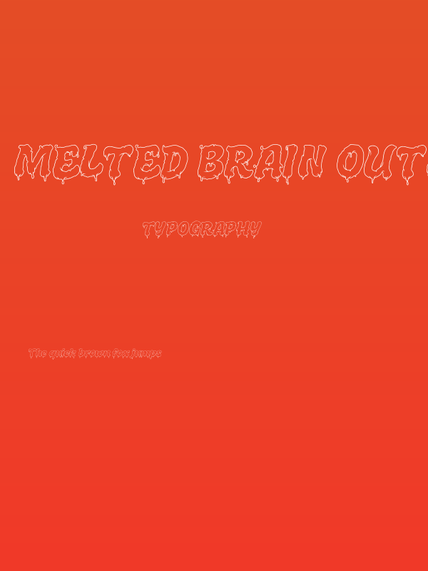 Melted Brain Outline Demo Poster