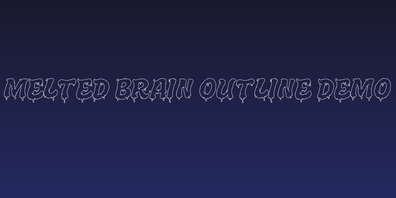 Melted Brain Outline Demo Social Header